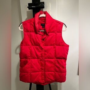 Hot Pink Oversized Lands End 70% Goosedown 30% feathers Winter Puffer size S